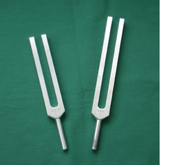 Tuning forks that produce the Golden Mean sound
